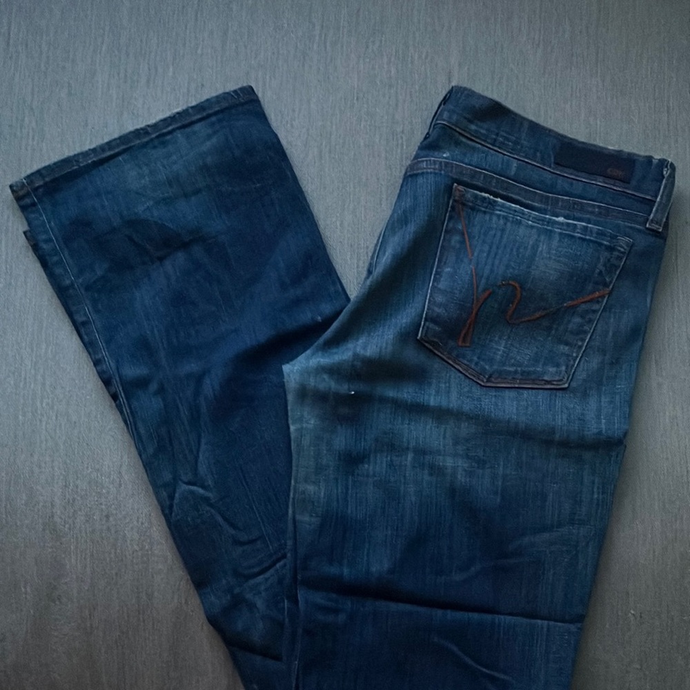 Citizens of Humanity Kelly stretch low waist bootcut blue jeans size 31